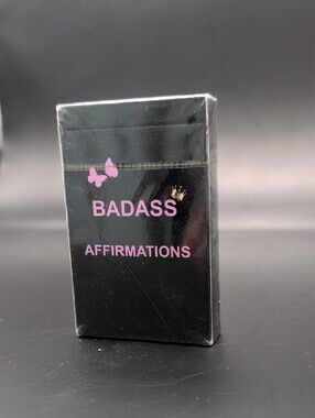 Badass Affirmations Deck Black and Pink Self Care Motivational NWT